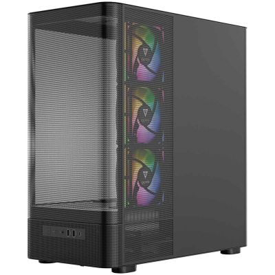 6. MODECOM VOLCANO AQ 400 ARGB MIDI BLACK CASE