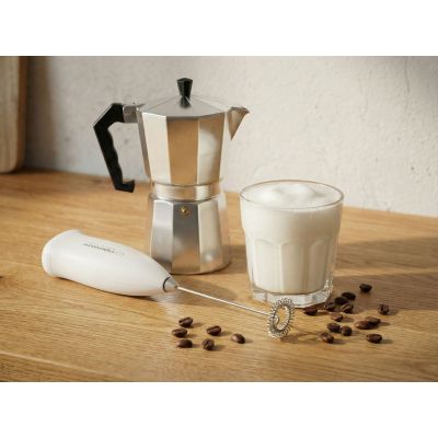 4. Esperanza Latte EKF001W manual milk frother (white)