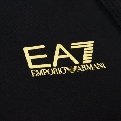 4. EA7 Emporio Armani Futer Regular Fit Hoodie Black - 8NPM32PJVRZ