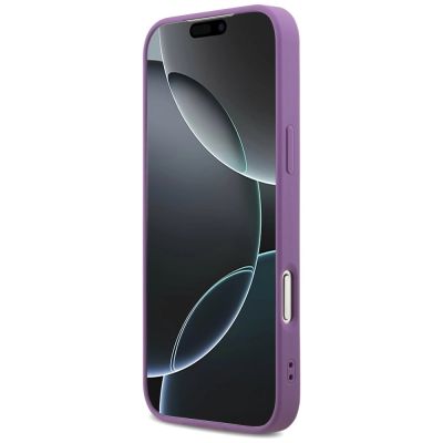 5. Guess Fixed Glitter Big 4G case for iPhone 17 Pro Max - purple