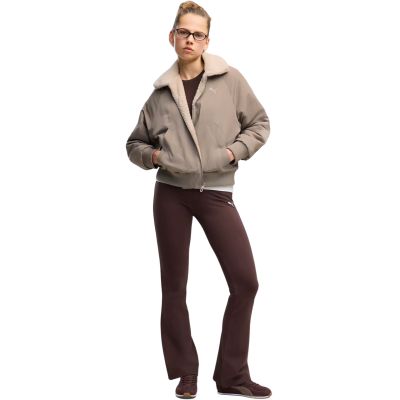5. Puma Ess High-Waist Flared Women's Leggings Brown 631542 33