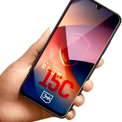 8. 3mk HardGlass tempered glass for Xiaomi Redmi 15C