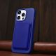 15. iCarer Litchi Premium Leather Case iPhone 14 Pro Magnetic Leather Case with MagSafe Dark Blue (WMI14220710-DB)