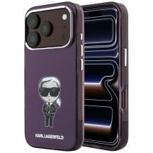 Karl Lagerfeld IML Ikonik Sketch Print MagSafe Case for iPhone 18 Pro / 17 Pro – burgundy