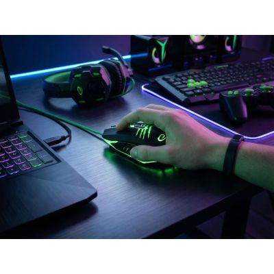 13. Esperanza MX209 Claw EGM209G computer mouse (optical; 2400 DPI; black)