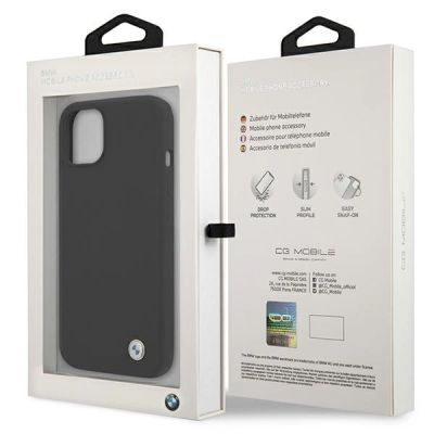 8. BMW Silicone Signature Case for iPhone 13 mini - Black