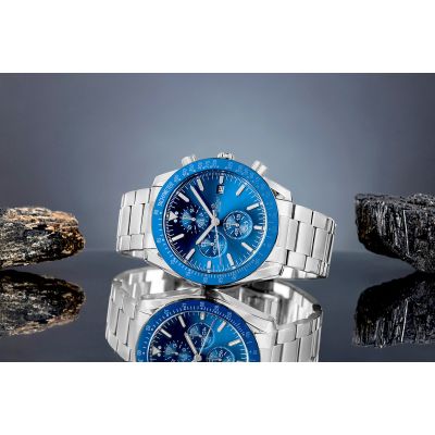 5. Men's Watch Giewont Chronograph Sapphire Silver Blue GW8720-B3