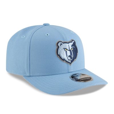 3. New Era 9SEVENTY Memphis Grizzlies NBA Team Blue Stretch Snapback Cap - 60755453