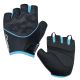 CHIBA LADY GEL gloves Black Turquoise L