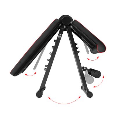 4. L1217 HMS Adjustable Folding Cable Exercise Bench