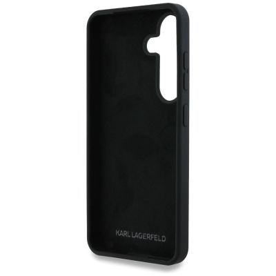 7. Case Karl Lagerfeld Silicone Metal Signature Logo Samsung Galaxy S25 black