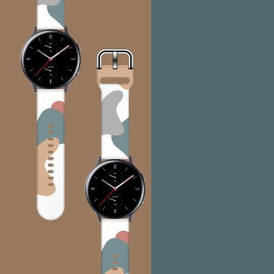 3. Strap Moro for Samsung Galaxy Watch 40 / 41 / 42 / 43 / 44 mm silicone bracelet watch band - pattern 2