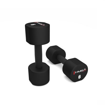 7. HPT06 2 x 6 KG POLYURETHANE TPU HMS Dumbbells
