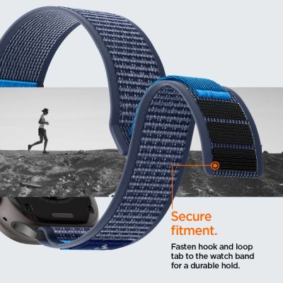 11. Spigen Athlex Air 2 Strap for Apple Watch (44 / 45 / 46 / 49 mm) - Navy Blue
