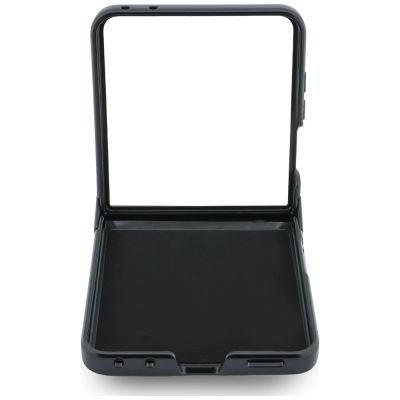 6. Karl Lagerfeld Karl&Choupette Saffiano Pins Case for Samsung Galaxy Z Flip 8 - Black