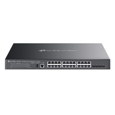 TP-Link SG5428XMPP Managed Network Switch L3 Gigabit Ethernet (10/100/1000) PoE Support Black