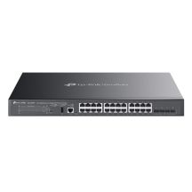 TP-Link SG5428XMPP Managed Network Switch L3 Gigabit Ethernet (10/100/1000) PoE Support Black