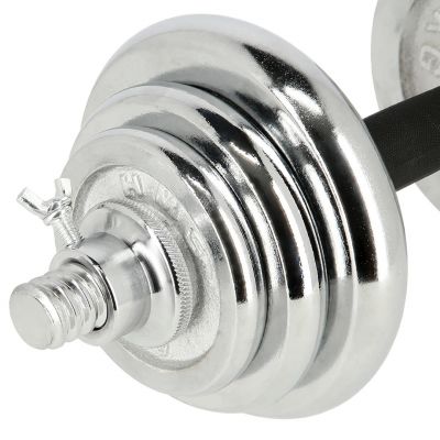 4. Dumbbells in a case HMS STC21 2 x 10 kg chrome