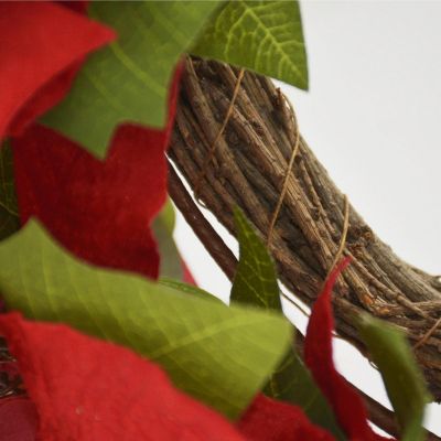 16. DECORATIVE WREATH 45 CM STAR OF BETHLEHEM POINSETIA
