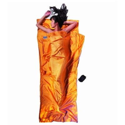 2. Lightweight Cocoon Travel Sleeping Bag, Rectangular, 220 x 90 cm, 100% SILK, Sunset
