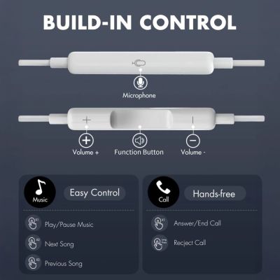 7. Tech-Protect Ultraboost Core G2 Lightning Headphones - White