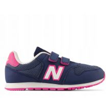 Boy/girl sports shoes New Balance NB 500 suede sneakers navy blue (PV500VP1)