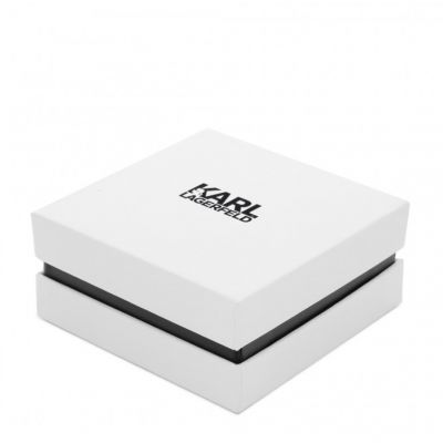 9. KARL LAGERFELD SILVER NECKLACE K/IKONIK PAVE