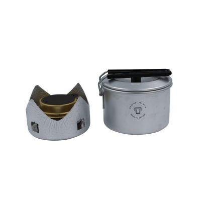 4. Trangia Micro Original alcohol camping stove with pot