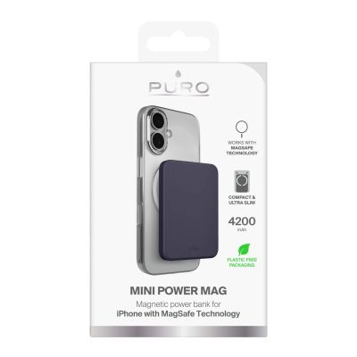 2. Puro 4200mAh Ultra-Thin MagSafe USB-C Compatible Power Bank - Gray