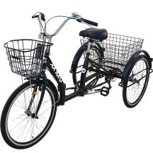 3-WHEEL BIKE 24 BLACK SHIMANO 7-SPEED LOWER FRAME 1060972