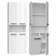 5. NEL BATHROOM COLUMN WHITE HALF 1 DOOR BASKET KR SET