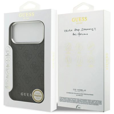 8. Guess 4G Classic Logo MagSafe case for iPhone 17 Pro Max - black