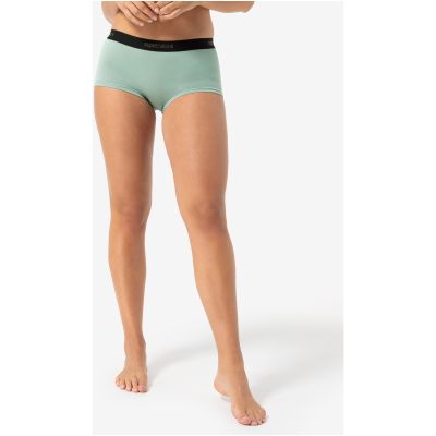 3. Women's Sports Boxer Briefs SUPER.NATURAL W Tundra 175 Boyfriend Hipster, green
