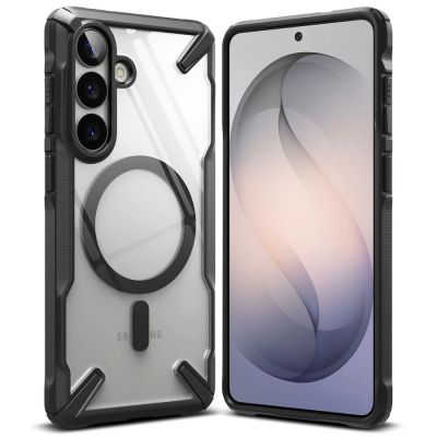 2. Ringke Fusion X Magnetic MagSafe Case for Samsung Galaxy S26+ - Clear Black