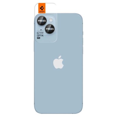 6. Spigen Glas.tR EZ Fit Optik Camera Protector for iPhone 14 / Plus / 15 / Plus - Black 2 pcs.