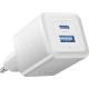 2. Vention Charger 1x USB-A 1x USB-C GaN 30W White