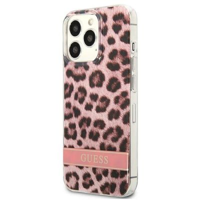 2. Guess GUHCP13LHSLEOP iPhone 13 Pro / 13 6.1" pink/pink hardcase Leopard