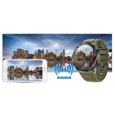 22. Gravity GT21-7 Smartwatch + Black Silicone Strap