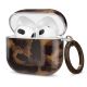 Tech-Protect Lamano case for AirPods 4 - brown and black
