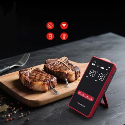 7. Meatmeet X Pro Kitchen Thermometer with Bluetooth/WiFi App for Grill, Oven, Smoker - Black