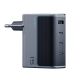 Cuktech AD1404UEU 140W GaN 3x USB-C + USB-A Wall Charger with USB-C Cable - Gray