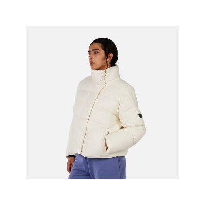 3. ROSSIGNOL W ARETU CROPPED DOWN JKT women's ski jacket white