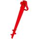 3. RED PLASTIC UMBRELLA MOUNTING BASE, SCREW-IN
