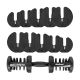 21. Cast iron adjustable dumbbell 24 kg REBEL ACTIVE