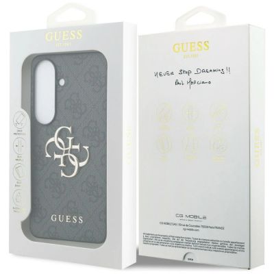 8. Guess 4G Big Metal Logo Case for Samsung Galaxy S26 Plus - Black