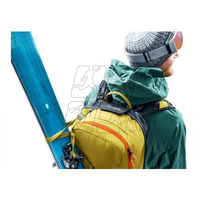 7. Deuter Alproof Lite 22 Avalanche Backpack - Turmeric/Black