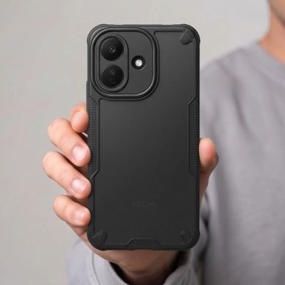 5. Tech-Protect Rugged Shield Case for Xiaomi Redmi Note 17 Pro 5G - Matte Black