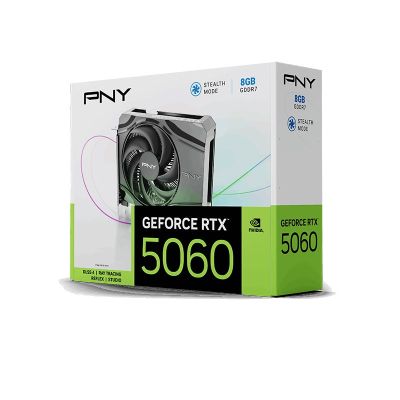 23. PNY GeForce RTX 5060 Single Fan NVIDIA 8 GB GDDR7