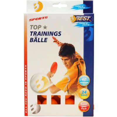 3. BEST SPORTING TRAINING TABLE TENNIS BALLS 24 PCS ORANGE