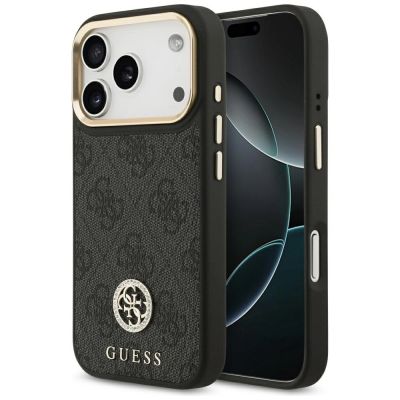 Guess 4G Strass Logo MagSafe case for iPhone 17 Pro - black